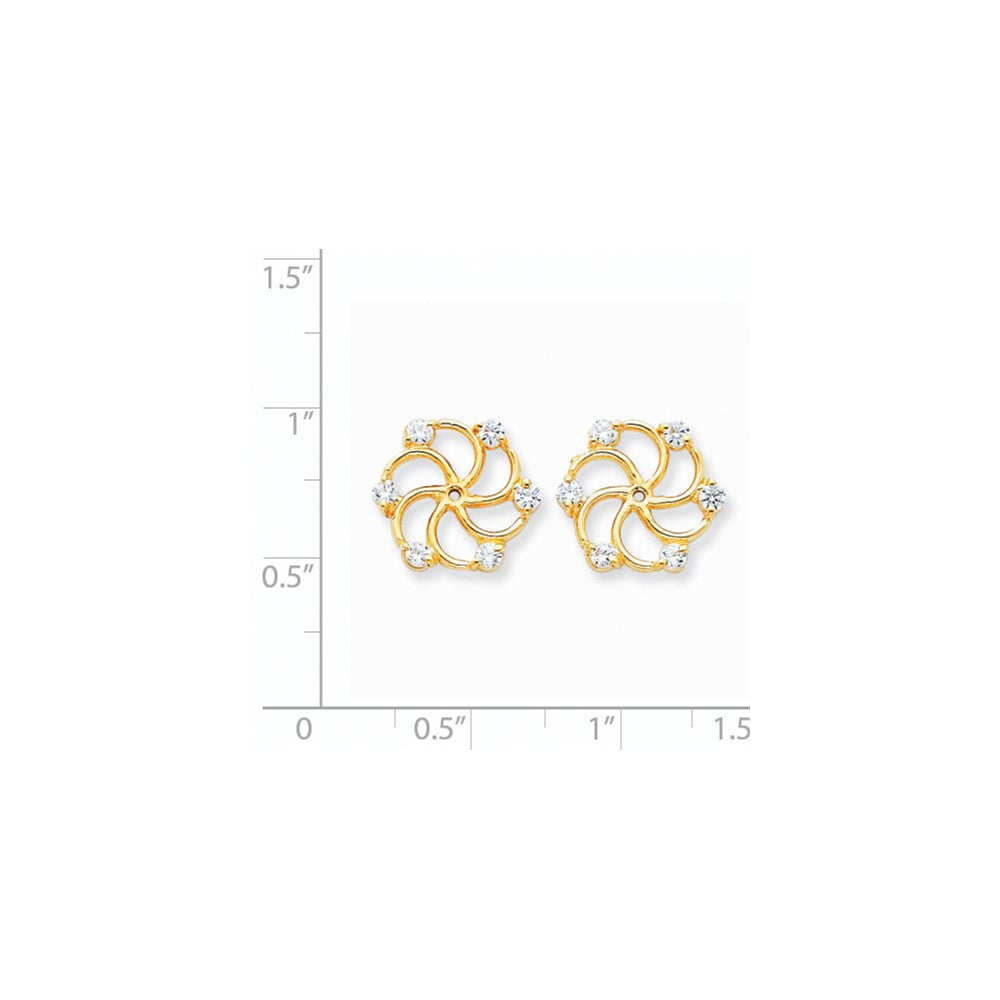 14k AA Diamond Earring Jacket