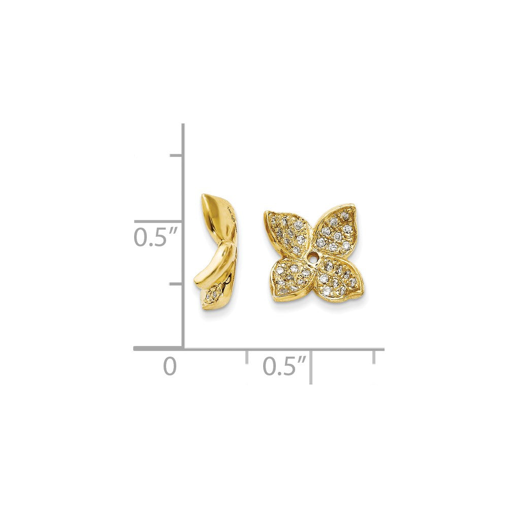 14K Diamond Earring Jacket