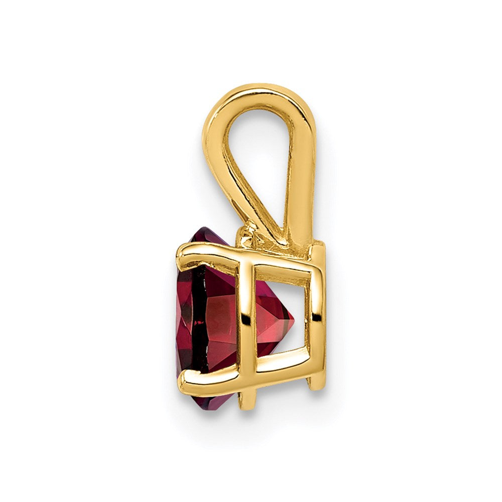 14K Yellow Gold Garnet pendant