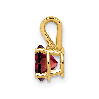 14K Yellow Gold Garnet pendant