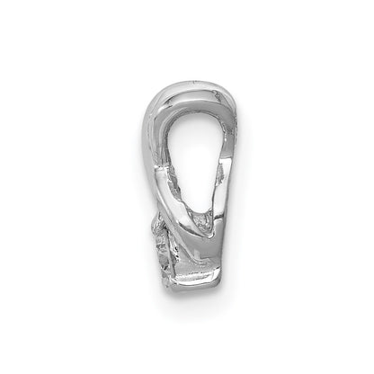 14k White Gold 2.9mm VS Diamond Chain Slide