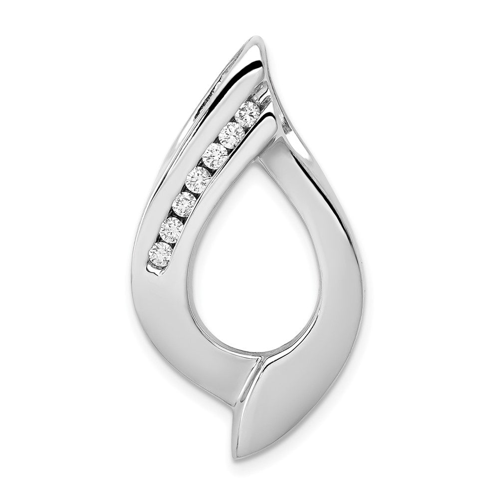 14k White Gold Holds 7 1.9mm stones  A Diamond Slide