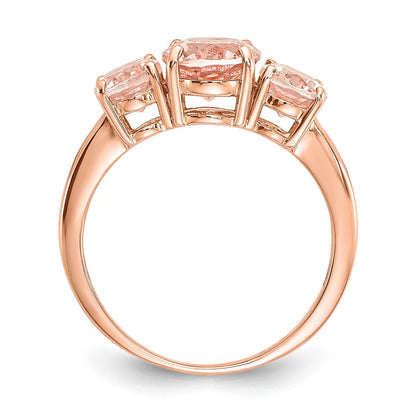 14k Rose Gold Morganite Ring