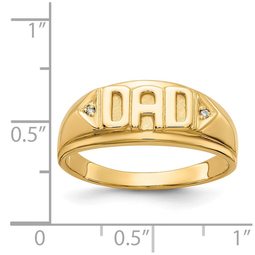 14K Yellow Gold VS Real Diamond men's ring