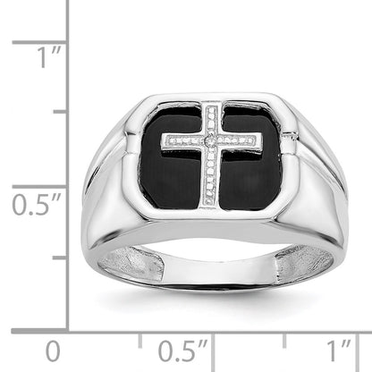 14k White Gold VS Real Diamond men's ring