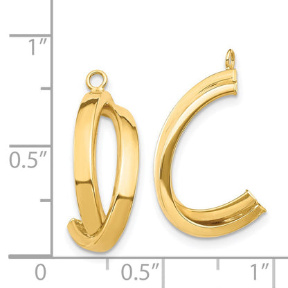 14k Yellow Gold Dangle Earring Jacket