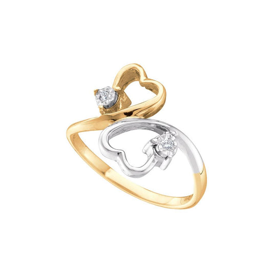 0.03CT-Diamond HEART RING
