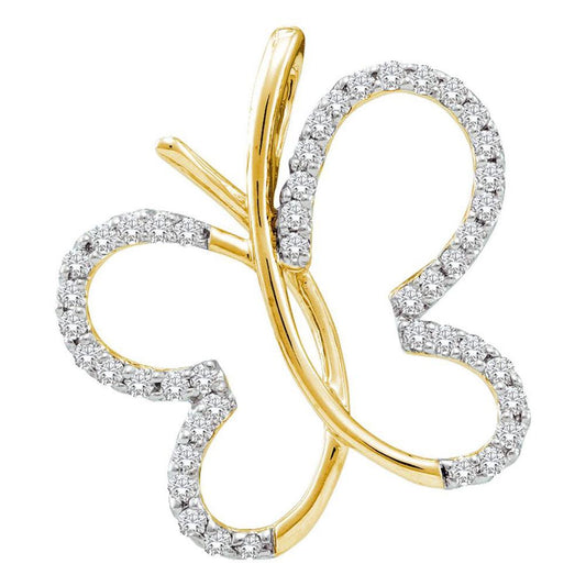 1/4CT-Diamond BUTTERFLY PENDANT
