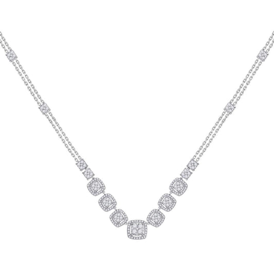 1 1/2CTW-Diamond FASHION  NECKLACE