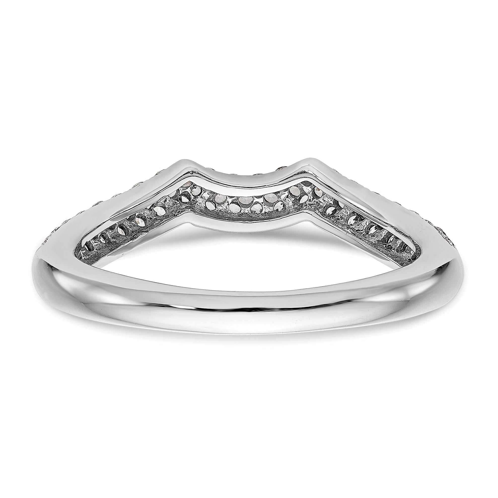 14kw Diamond Contoured Wedding Band