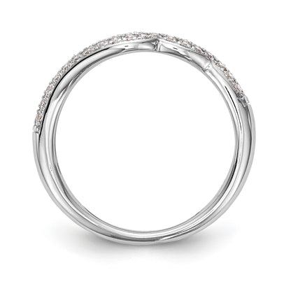 14kw Diamond Contoured Wedding Band
