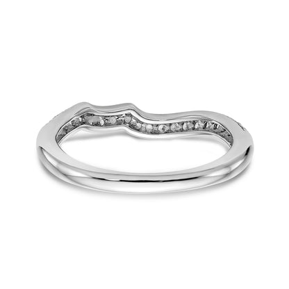 14kw Diamond Contoured Wedding Band