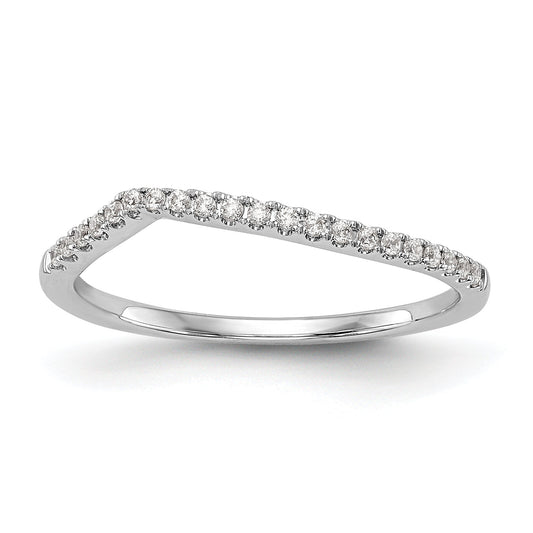 14kw Diamond Contoured Wedding Band