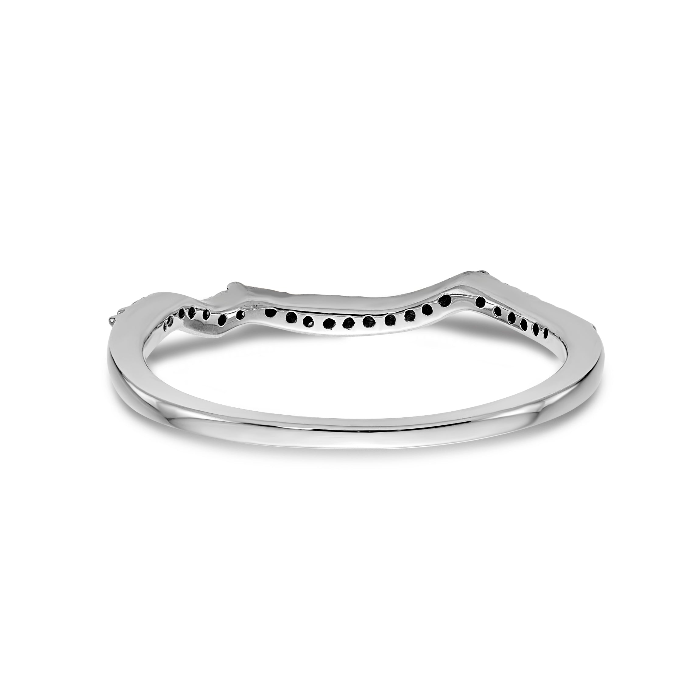 14kw Diamond Contoured Wedding Band