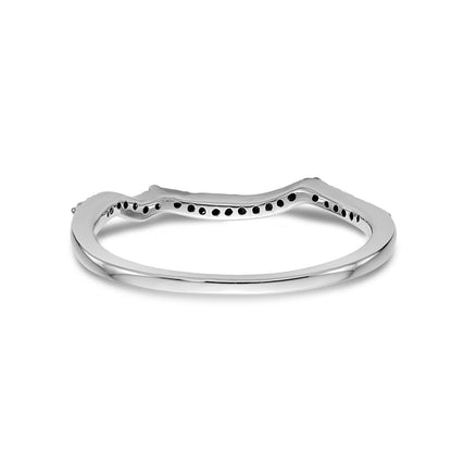 14kw Diamond Contoured Wedding Band