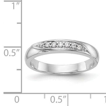 14K White Gold Complete Diamond Trio Ladies Wedding Band