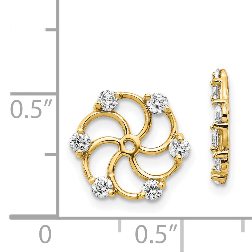 14k AA Diamond Earring Jacket