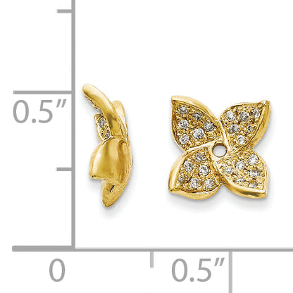 14K Diamond Earring Jacket